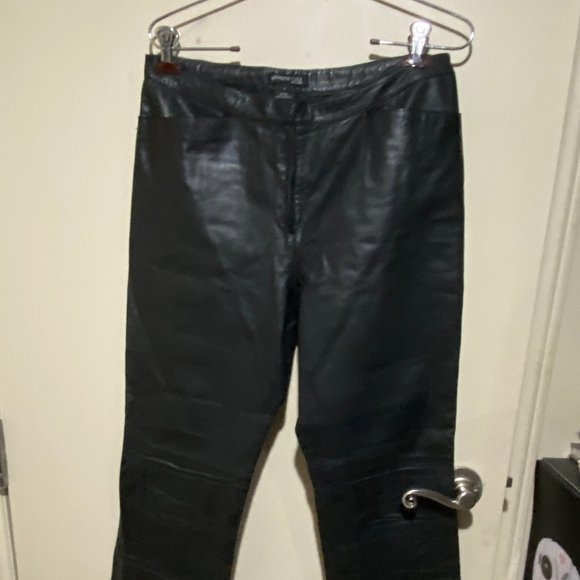 Vintage Kenneth Cole Leather Pants - Picture 1 of 4